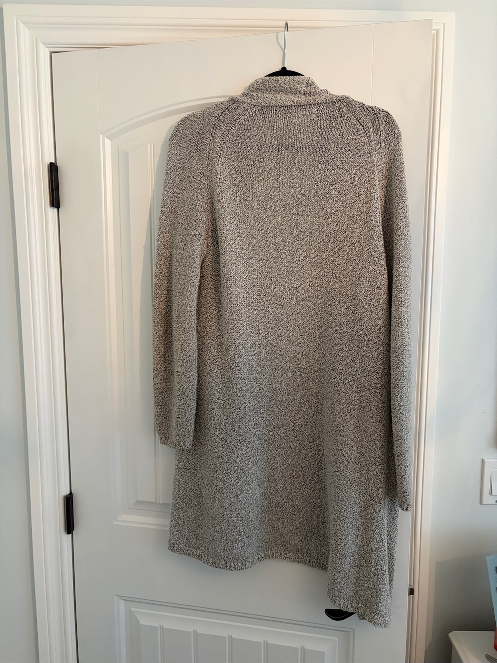 Aritzia Open-Front Long Cardigan - Light Gray - Picture 3 of 4